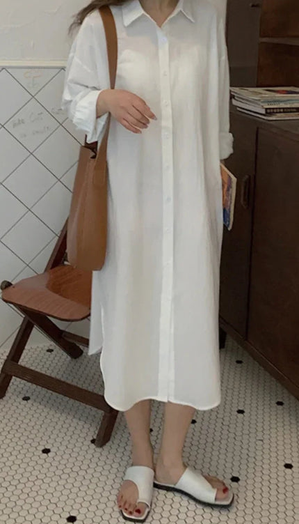 Robe chemise oversize - Robe Addict