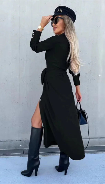 Robe chemise ceinturée - Robe Addict