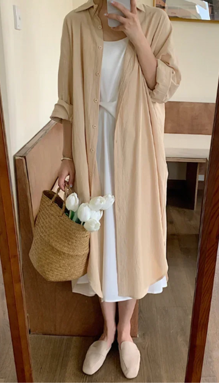 Robe chemise oversize - Robe Addict