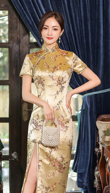 Robe longue col mao - Robe Addict