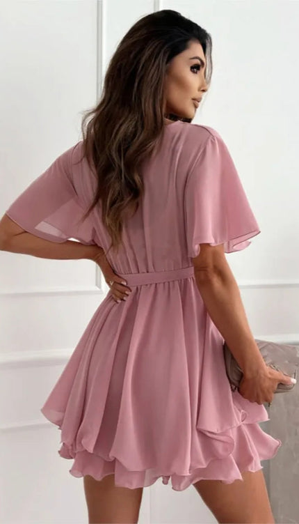Robe col v fluide - Robe Addict