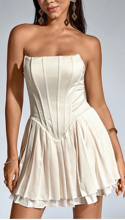 Robe corset beige - Robe Addict