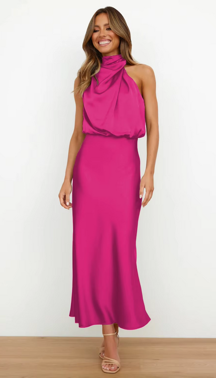 Robe demoiselle d'honneur framboise - Robe Addict
