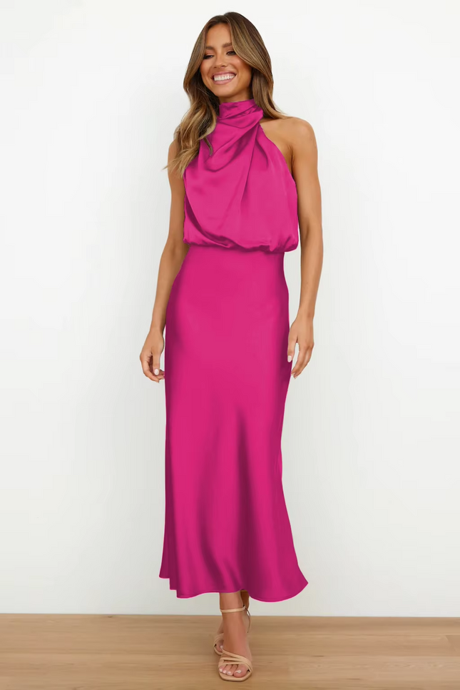 Robe demoiselle d'honneur framboise - Robe Addict