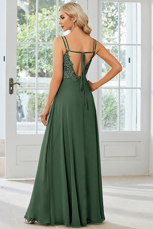 Robe demoiselle d'honneur eucalyptus - Robe Addict