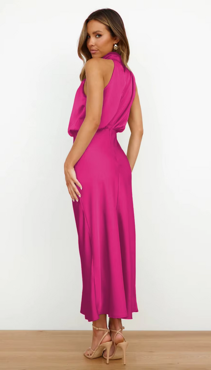 Robe demoiselle d'honneur framboise - Robe Addict
