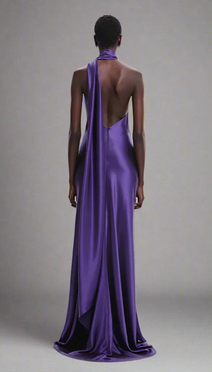 Robe de soiree violette - Robe Addict