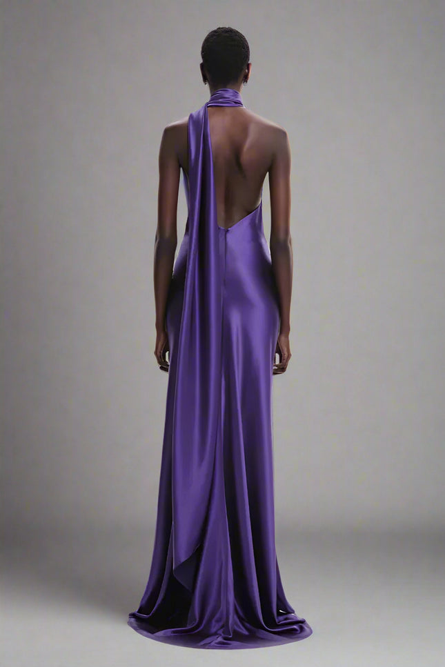Robe de soiree violette - Robe Addict