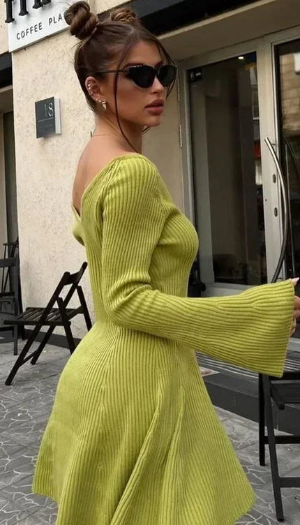 Robe pull col v - Robe Addict