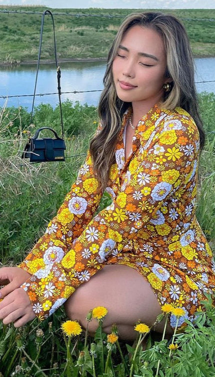 Robe style année 70 vintage - Robe Addict