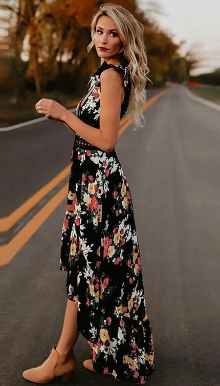 Robe fleuri dos nu - Robe Addict