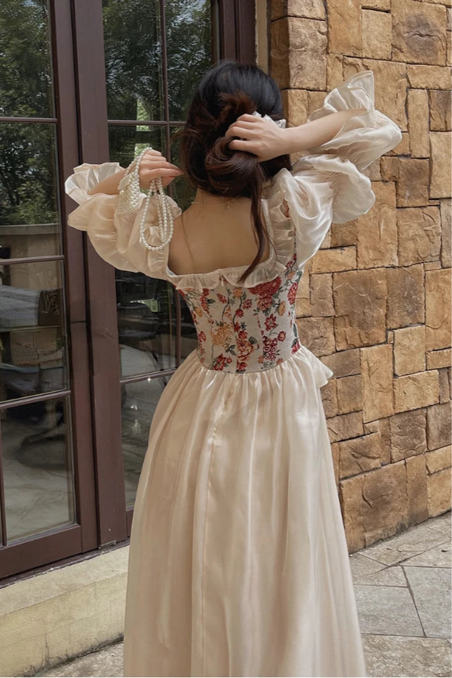 Robe fleurie bridgerton - Robe Addict