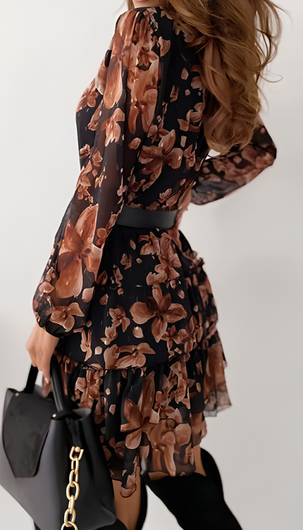 Robe fleurie volant - Robe Addict