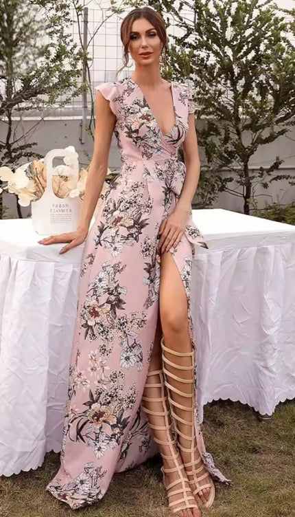 Robe fleurie elegante - Robe Addict
