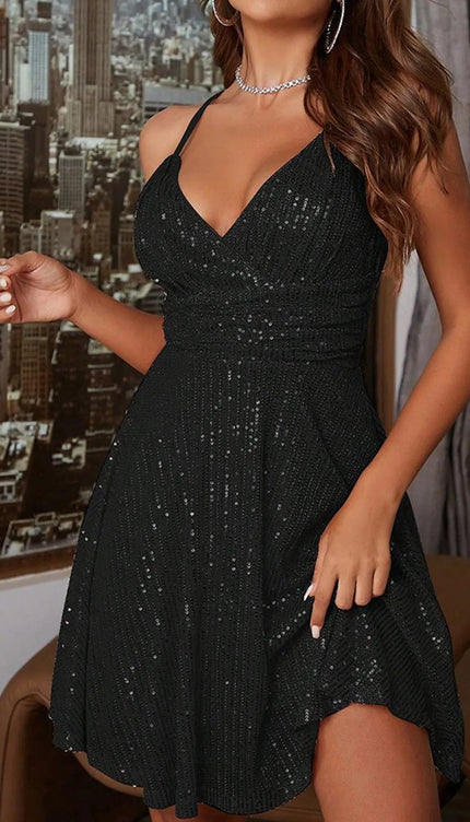 Robe fluide paillette - Robe Addict