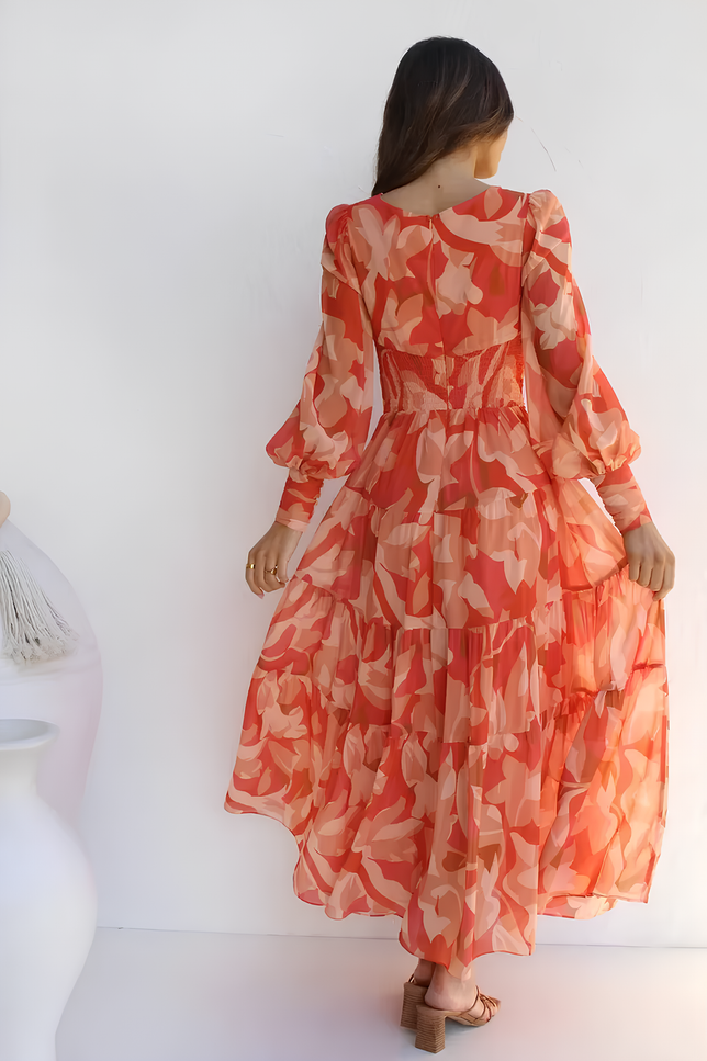 Robe fluide orange - Robe Addict