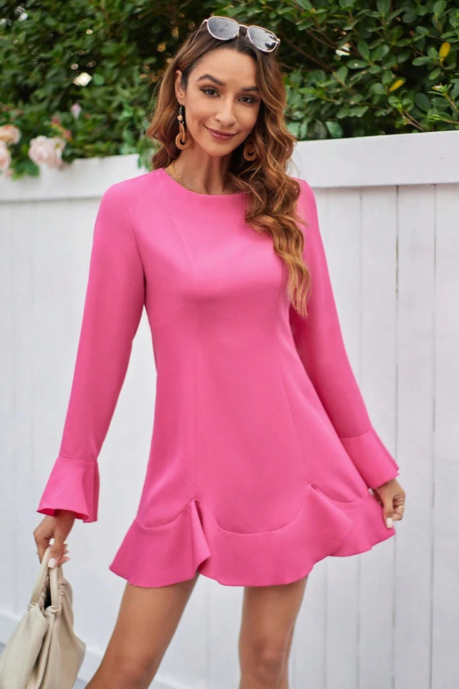 Robe fuchsia courte - Robe Addict