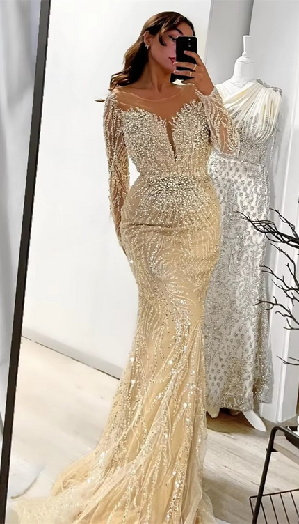 Robe grande taille beige - Robe Addict