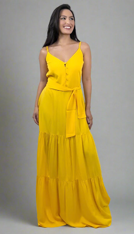 Robe jaune moutarde - Robe Addict