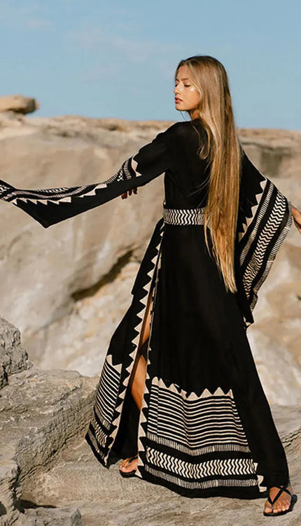 Robe kimono noire - Robe Addict
