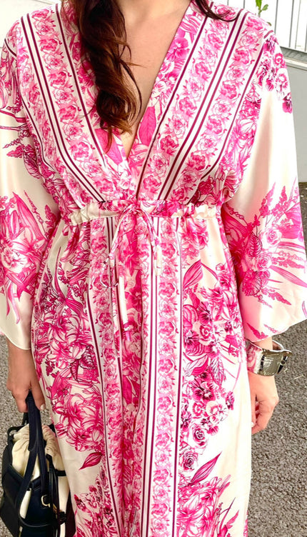 Robe kimono rose - Robe Addict