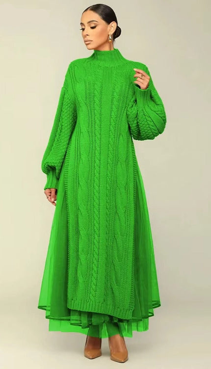Robe en laine torsadée - Robe Addict