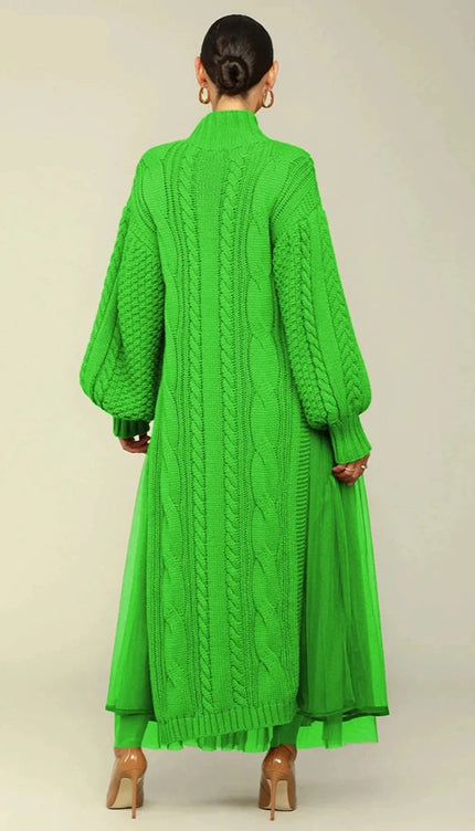 Robe en laine torsadée - Robe Addict