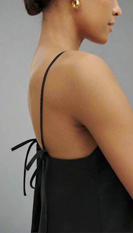 Robe lin noire - Robe Addict