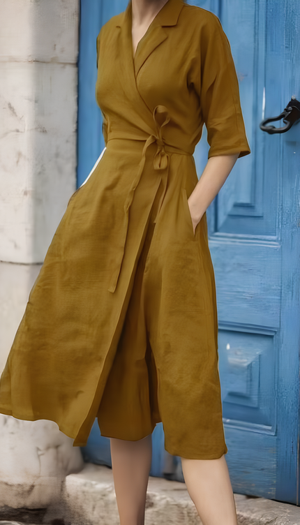 Robe lin portefeuille - Robe Addict