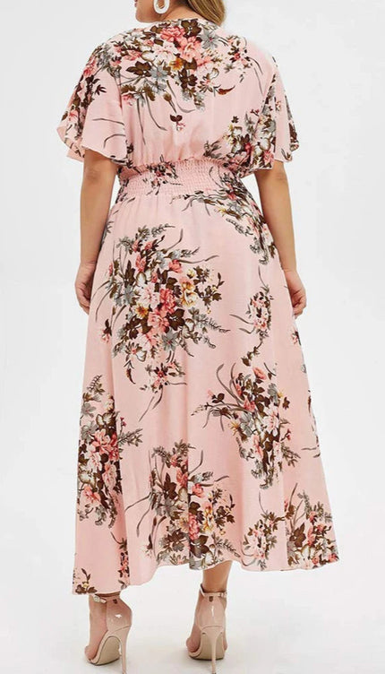 Robe longue champetre grande taille - Robe Addict
