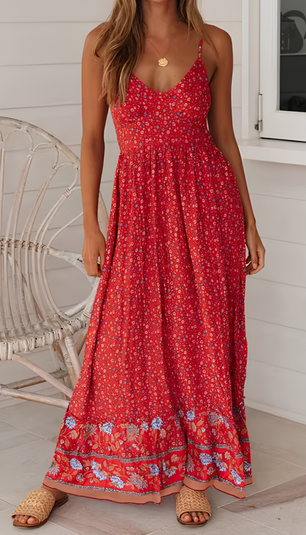 Robe longue empire boheme - Robe Addict