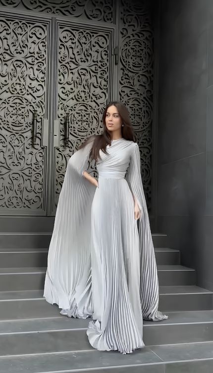 Robe longue gris - Robe Addict
