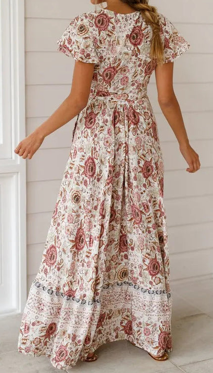 Robe longue boheme hippie chic - Robe Addict