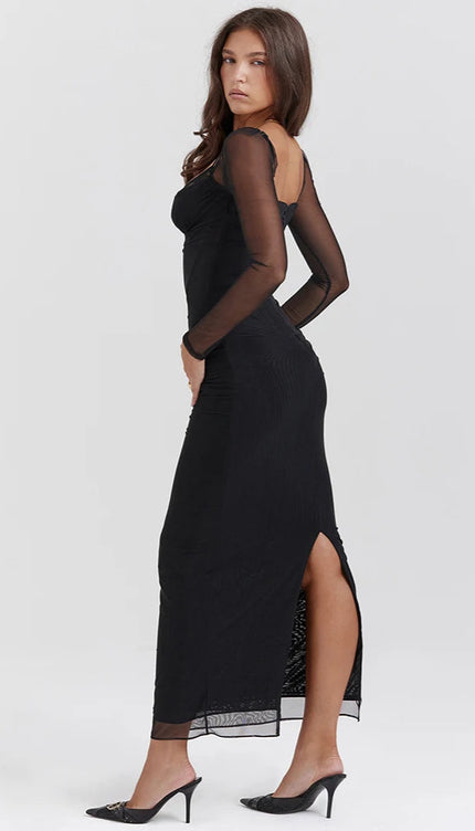 Robe longue et manche longue - Robe Addict