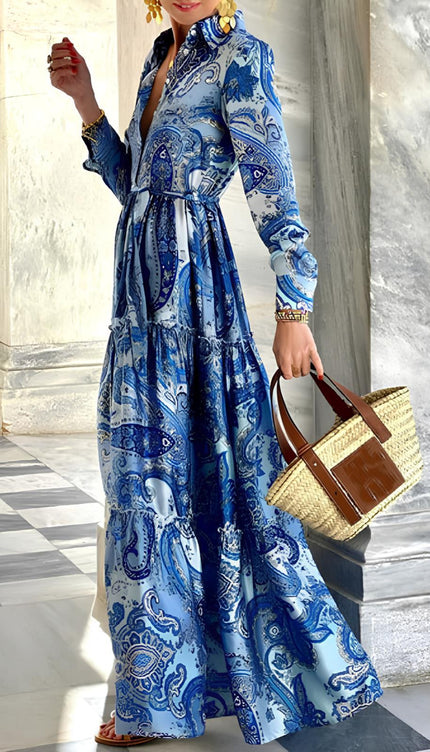 Robe longue hiver boheme - Robe Addict
