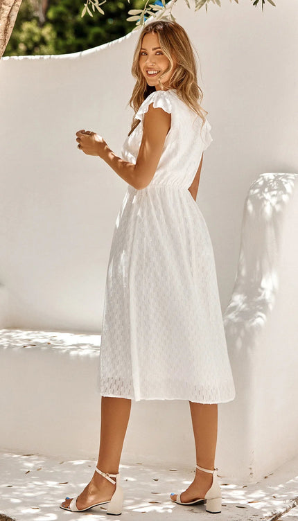 Robe longue manches papillon - Robe Addict