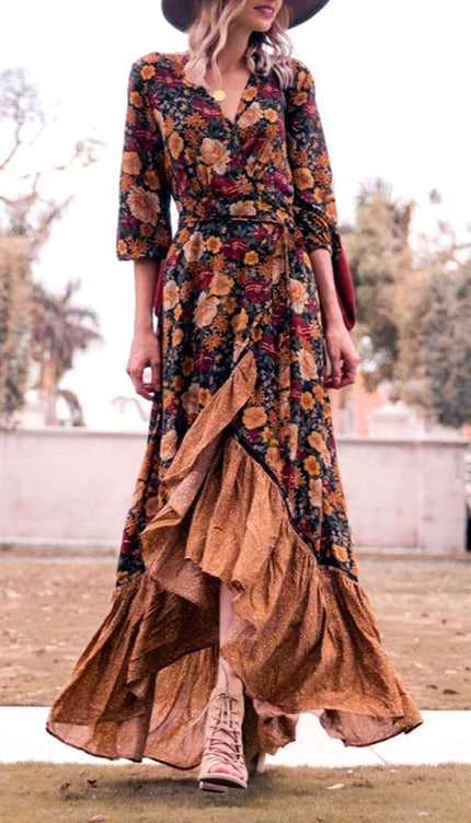 Robe longue rétro - Robe Addict