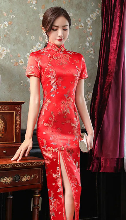 Robe longue col mao - Robe Addict