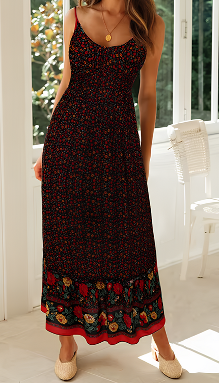 Robe longue empire boheme - Robe Addict