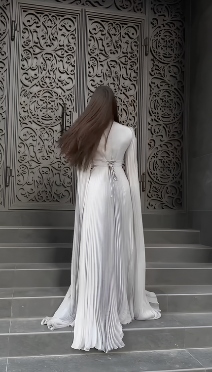 Robe longue gris - Robe Addict