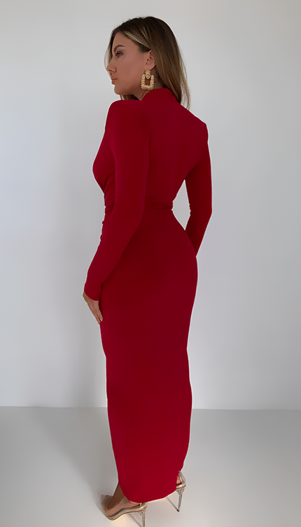 Robe longue nouée devant - Robe Addict