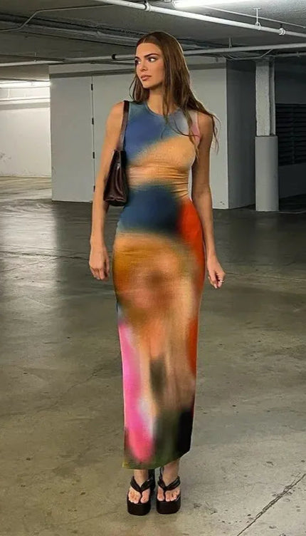 Robe longue tie and dye - Robe Addict