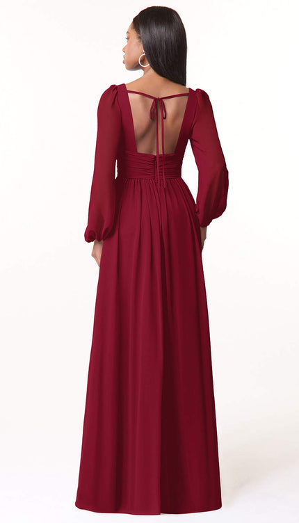 Robe manche longue mousseline - Robe Addict