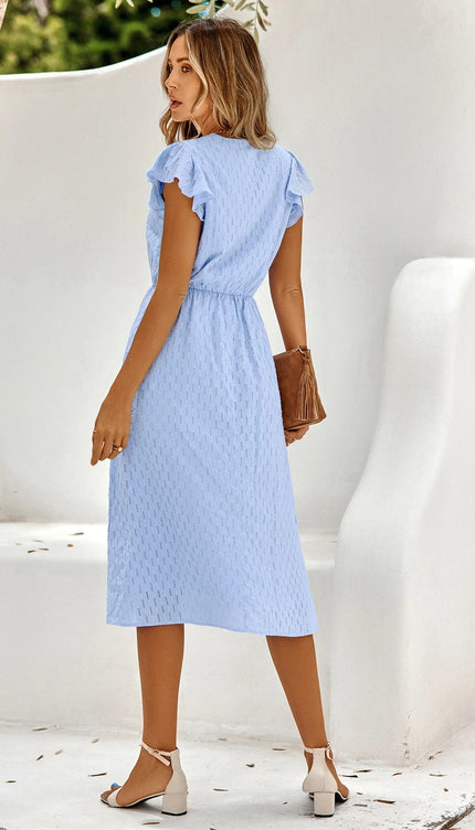 Robe longue manches papillon - Robe Addict