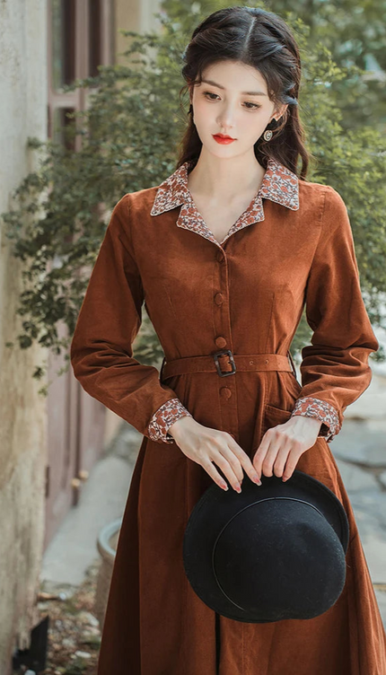 Robe marron daim - Robe Addict