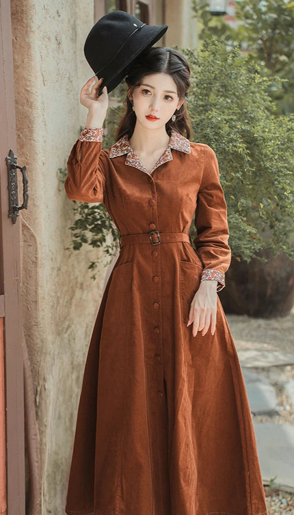 Robe marron daim - Robe Addict