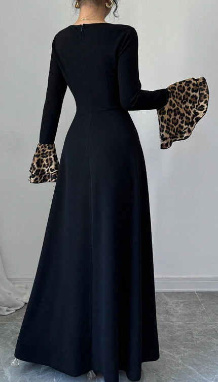 Robe noir et leopard - Robe Addict