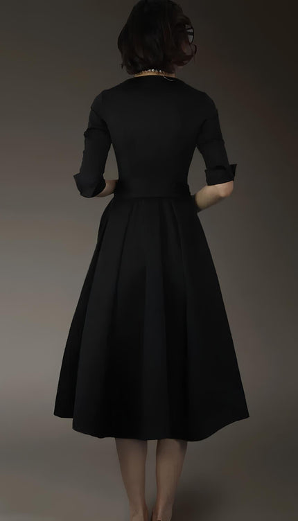 Robe noire annee 50 - Robe Addict