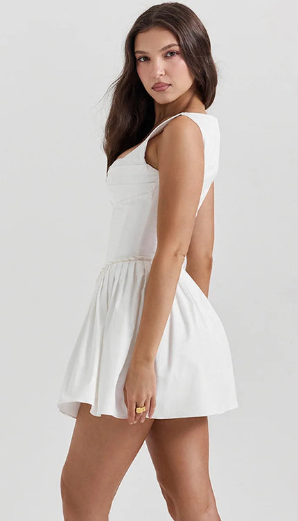 Robe patineuse blanche - Robe Addict