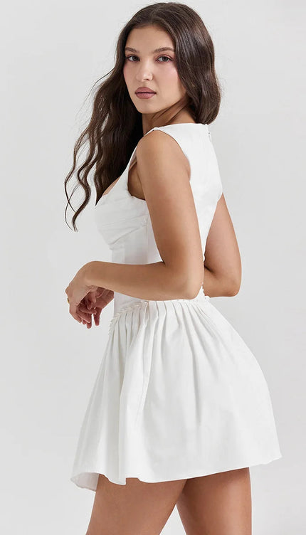 Robe patineuse blanche - Robe Addict